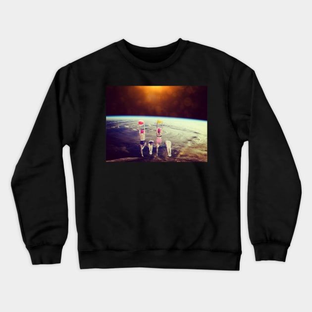 Into the Hurricane... Crewneck Sweatshirt by montagealabira